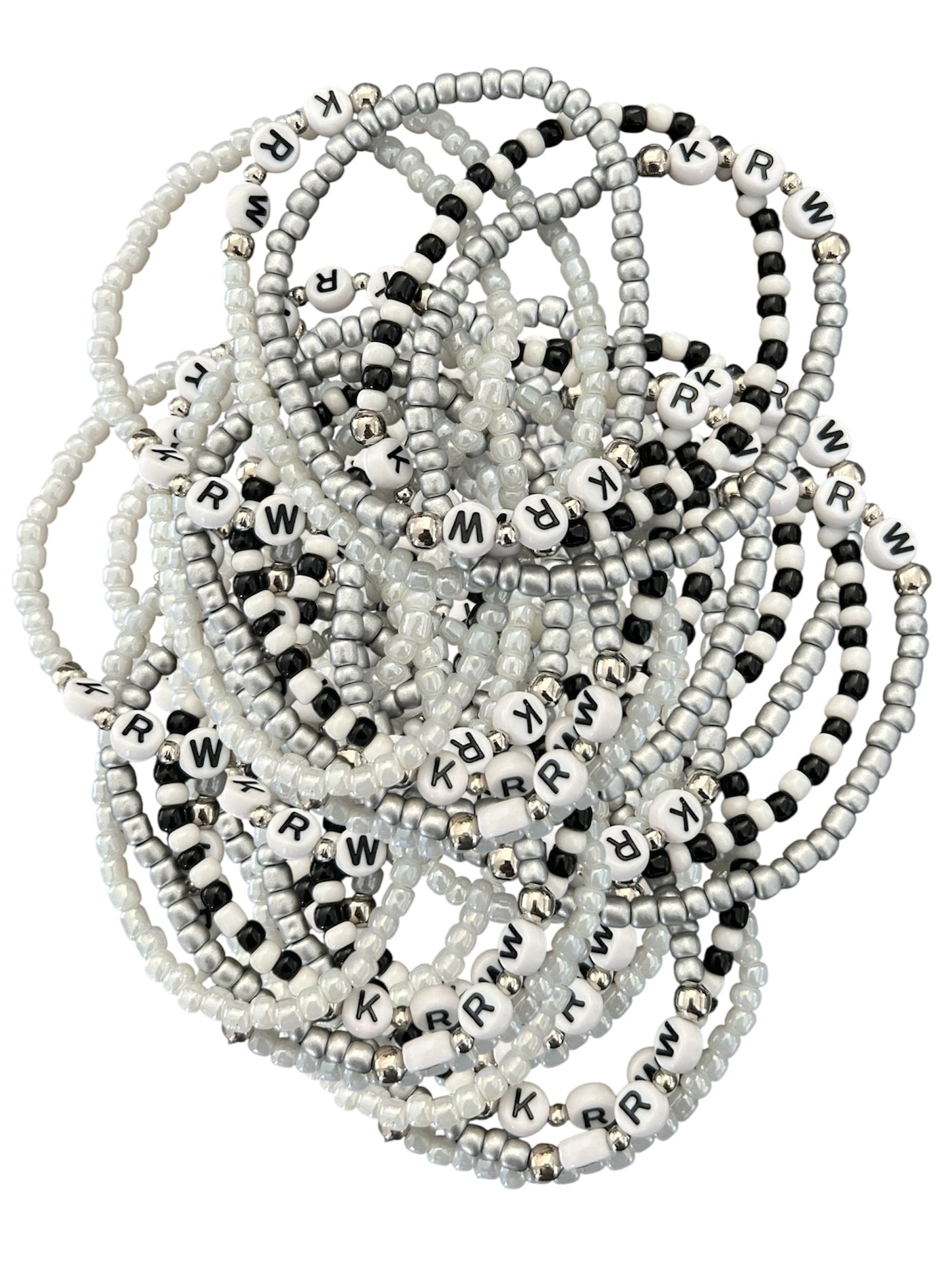 Initial Beaded Bracelets