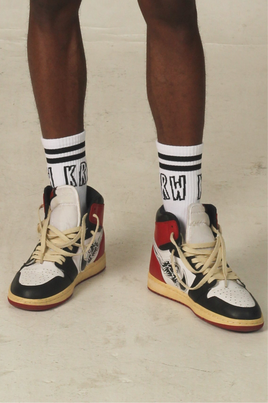 Double Lined Logo Socks