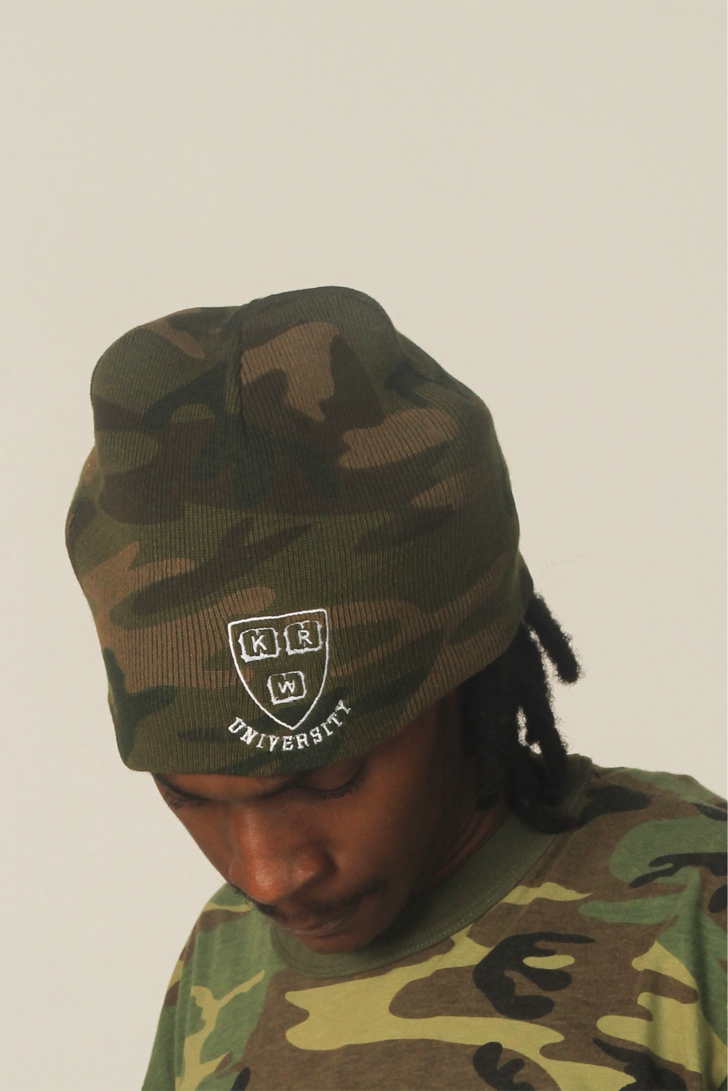 Camo University Beanie