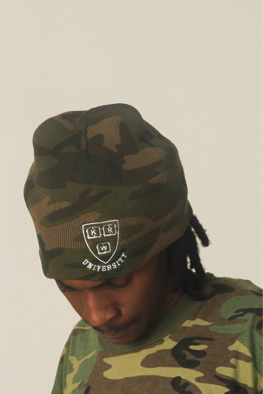 Camo University Beanie